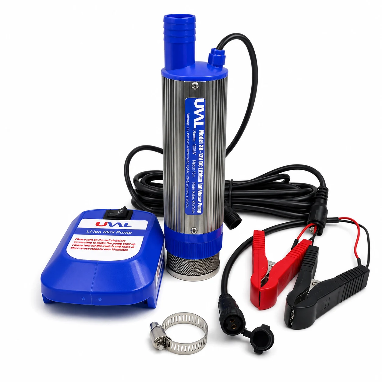 UVAL Model 38 dual-use DC oil and water transfer pump