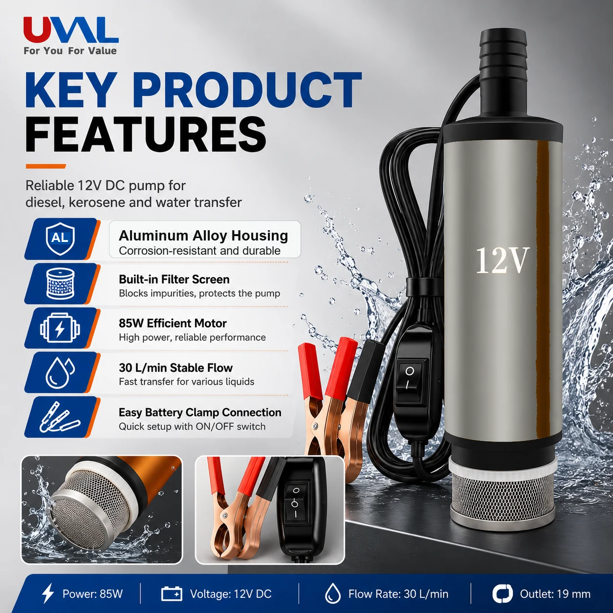 Model 51 Silver key product features
