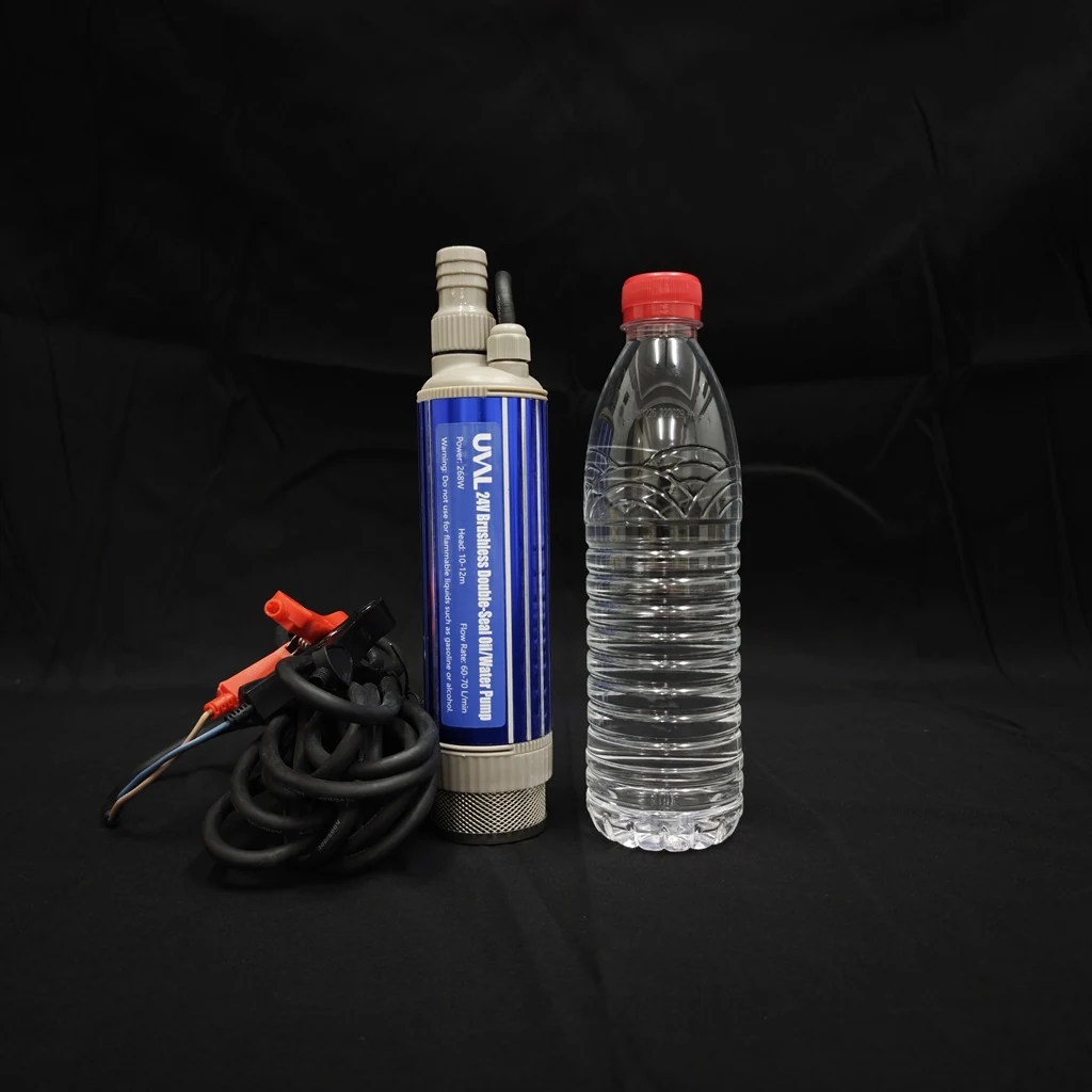 Model 53 Brushless shown beside a 550 ml bottle for scale